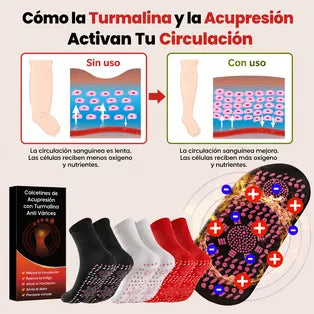 Calcetines de acupresión antivarices
