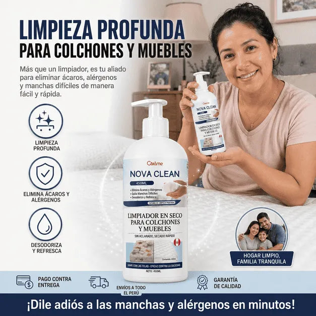 NOVA CLEAN - Limpiador espumoso de secado rápido