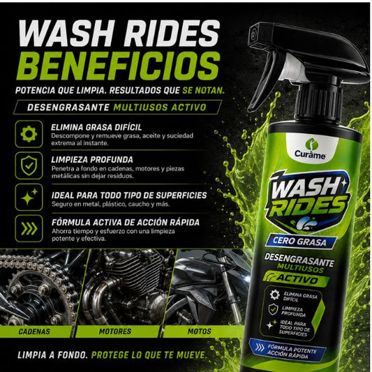 Curàme WASH RIDES cero grasa - desengrasante profesional