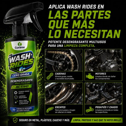 Curàme WASH RIDES cero grasa - desengrasante profesional